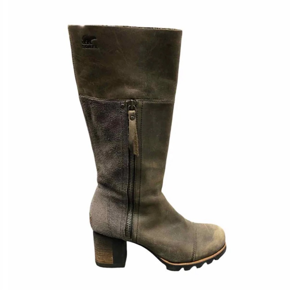Sorel | Addington Dark Brown Leather Boots | 7.5